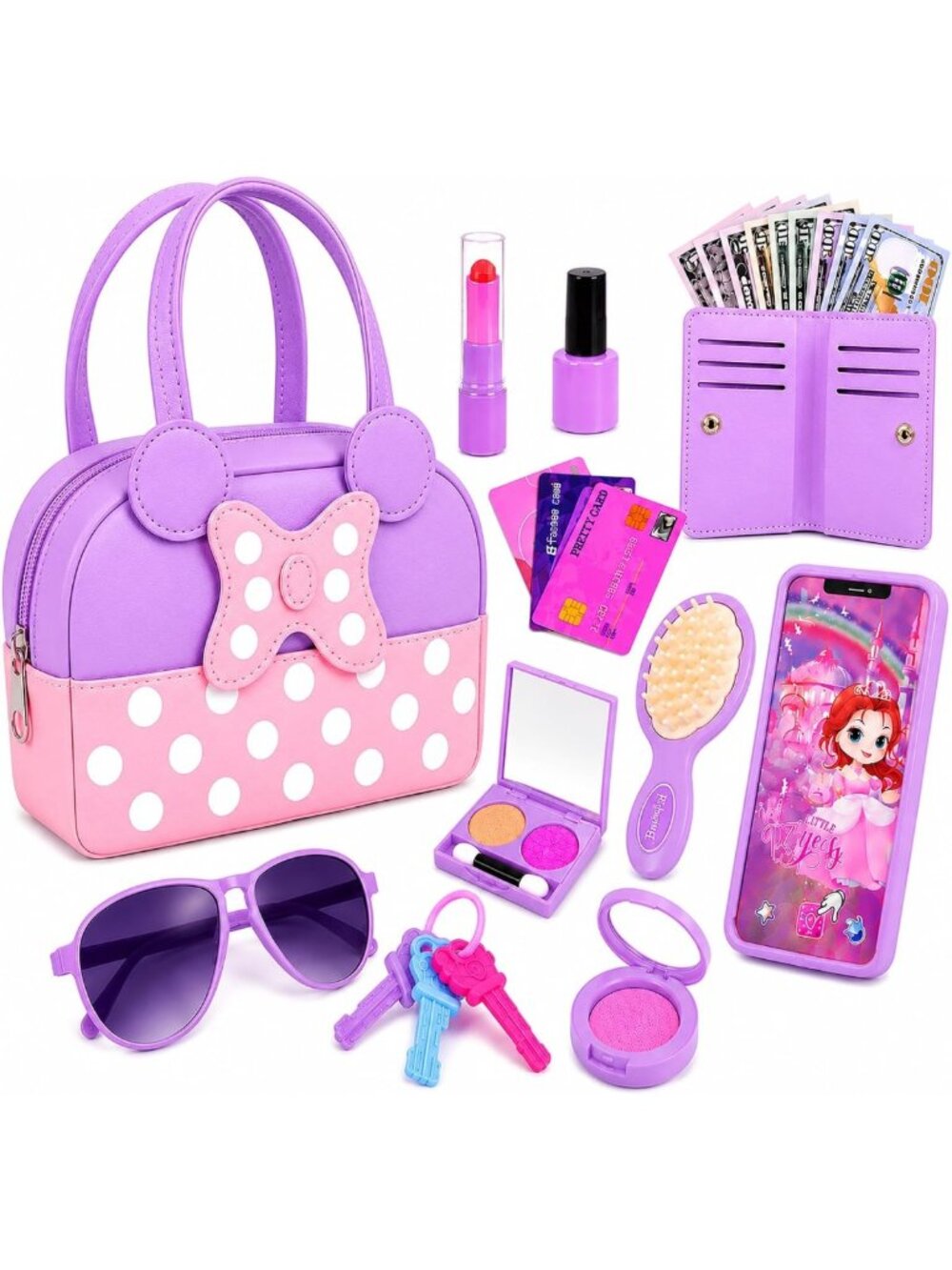 Play Purse for Little Girls - Pretend Play Toys for Ages 3-6, Fun & Stylish!
